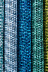 Image showing Multi color fabric texture samples