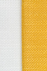 Image showing Yellow fabric texture