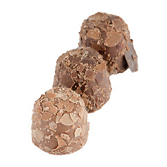 Image showing Brown chocolate candies