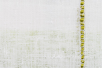 Image showing White fabric texture