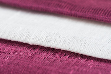 Image showing Pink fabric texture