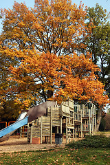 Image showing Autumn playground