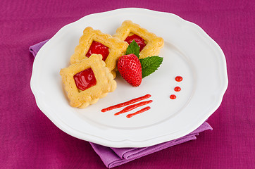 Image showing Strawberry  cookies