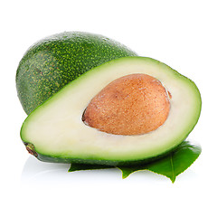 Image showing Avocados on white 