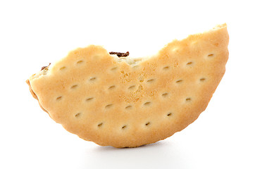 Image showing Half sandwich biscuit with chocolate filling