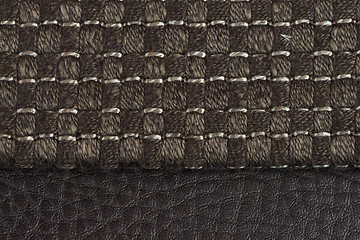 Image showing Brown fabric texture