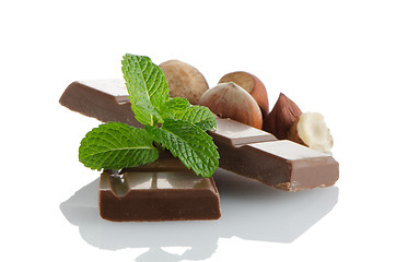 Image showing Chocolate parts
