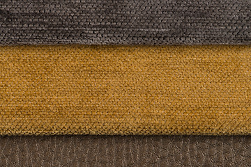 Image showing Yellow fabric texture