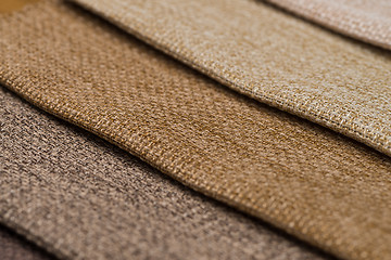 Image showing Brown fabric texture