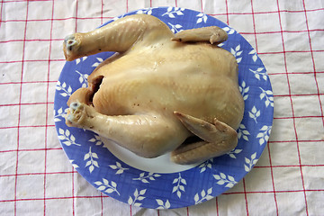 Image showing Whole boiled chicken