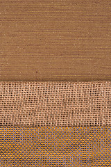 Image showing Brown fabric texture