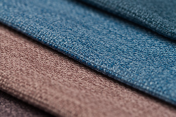 Image showing Multi color fabric texture samples