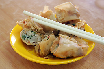 Image showing Fried dimsum