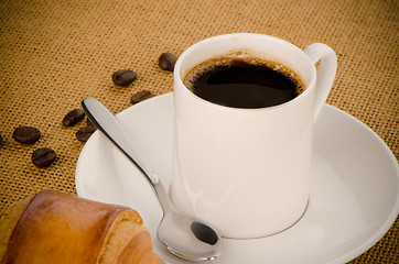 Image showing Cup of black coffee 