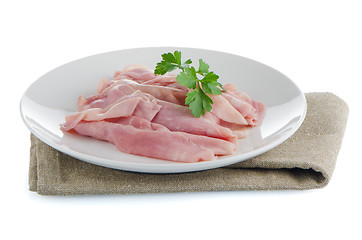 Image showing Ham slices