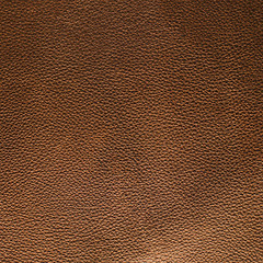 Image showing Brown leather texture closeup