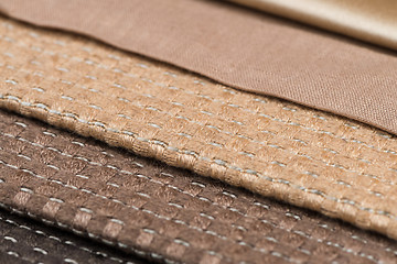 Image showing Brown fabric texture