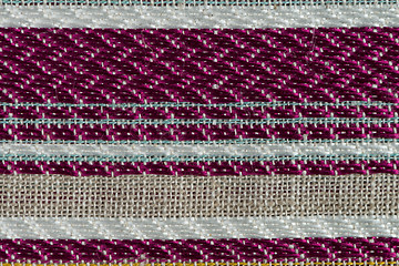 Image showing Pink fabric texture