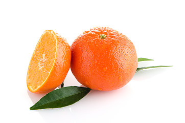 Image showing Ripe tangerines or mandarin