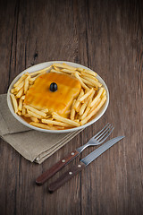 Image showing Francesinha on plate