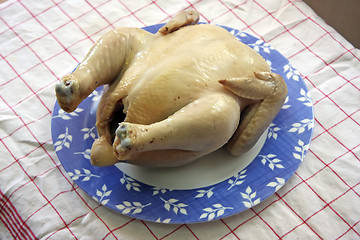 Image showing Whole boiled chicken