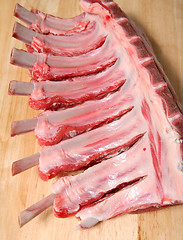 Image showing Lamb rack frenched