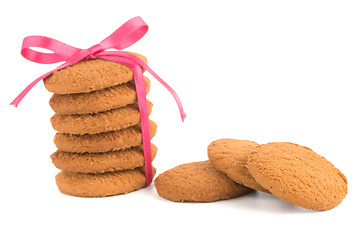 Image showing Festive wrapped biscuits