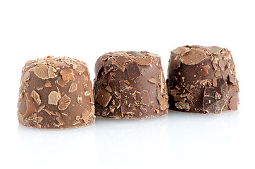 Image showing Brown chocolate candies