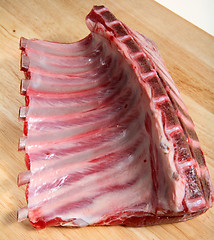 Image showing Rack of lamb raw