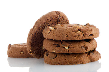 Image showing Chocolate chip cookies