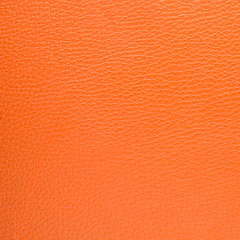 Image showing Orange leather background 