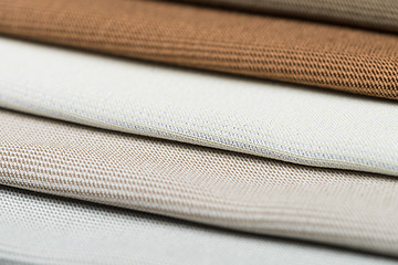 Image showing Multi color fabric texture samples