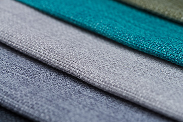 Image showing Blue fabric texture