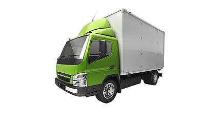 Image showing Delivery service truck isolated