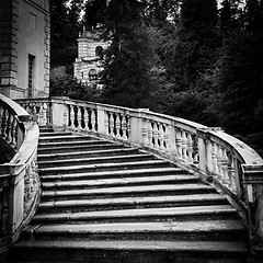 Image showing Old marble staircase