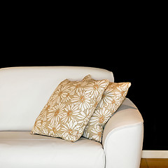 Image showing Pillows and sofa