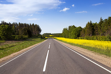 Image showing the asphalted road 