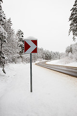 Image showing the road in winter