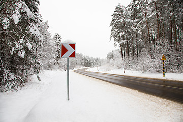 Image showing the road in winter