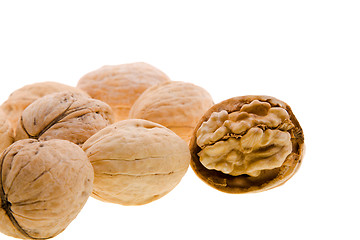 Image showing Yellow walnuts 