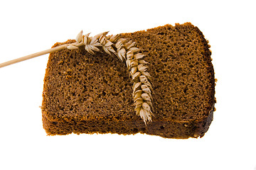 Image showing  black bread  