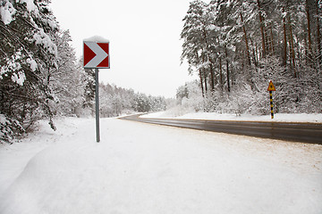 Image showing the road in winter