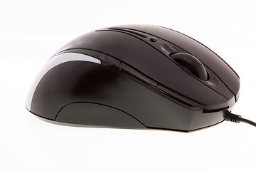 Image showing Black computer mouse 