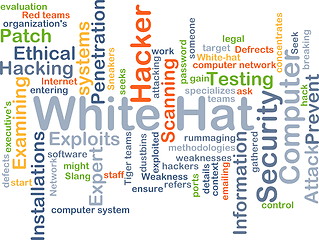 Image showing White hat background concept