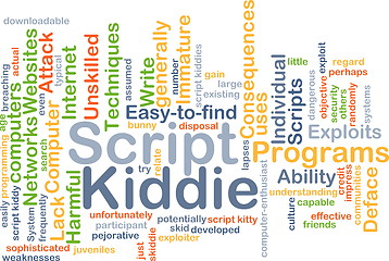 Image showing Script kiddie background concept