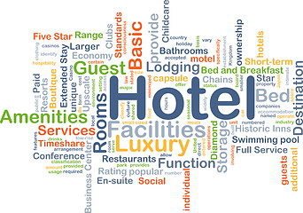 Image showing Hotel background concept