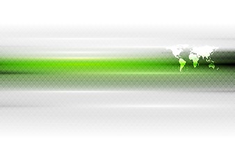 Image showing Green white hi-tech vector background