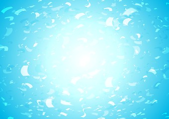 Image showing Bright shiny confetti blue vector background