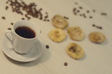 Image showing figs and hot coffee