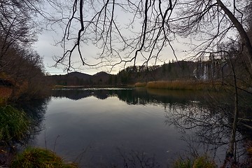 Image showing Small Pond at Plitvice lakes national park